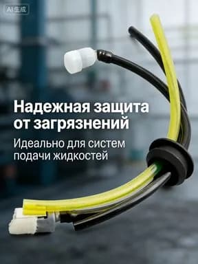 Шланг топливный 3 трубки для бака бензопилы / мотокосы / триммера Echo GT-22GES, SRM-22GES (3 шланга + фильтр + сапун)