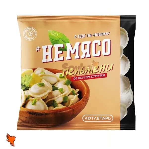 Пельмени растительные со вкусом курочки Котлетарь, 500г