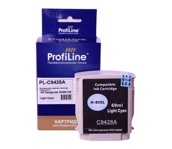 Картридж для струйного принтера HP 85 C9428A ProfiLine для HP DesignJet 30/90/130, цвет светло-голубой