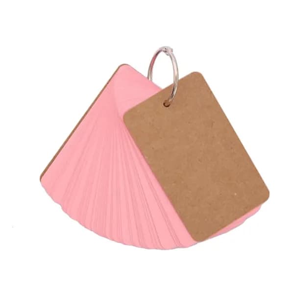 50 шт. карточки для запоминания, Розовый