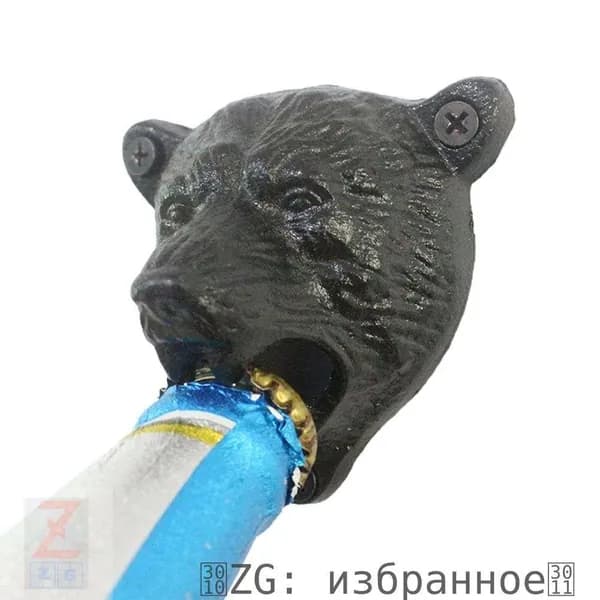 Настенный открывалка для пивных бутылок, винтажный чугунный штопор для барных кухонных инструментов