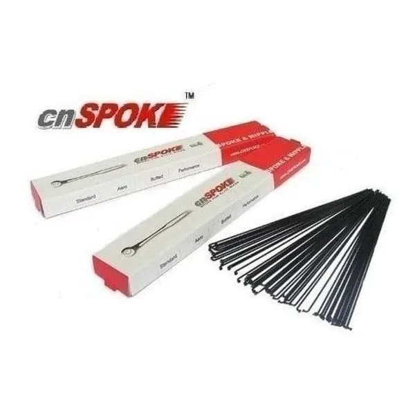 Набор из 2-х спиц CN SPOKE STD 14 2.0 x 232 мм, без ниппелей, нержавеющая сталь, черный