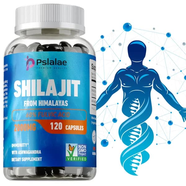 Капсулы Pslalae Shilajit - содержат экстракт шиладжита и фульвовую кислоту - повышают жизненную энергию и балансируют метаболизм