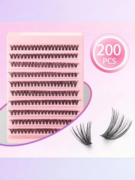 Густые накладные ресницы, 30D/40D/50D, смешанная длина 8-16 мм, 300 пучков