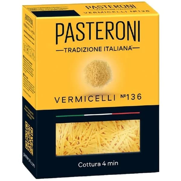 Макаронные изделия PASTERONI VERMICELLI №136 / Вермишель 400г