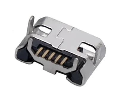 Разъем USB-микро 06 гнездо (узкая сторона на плату)
