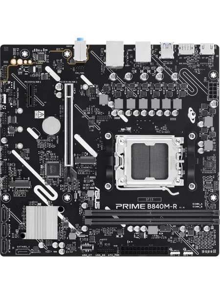 Материнская плата Asus PRIME B840M-R Socket AM5 AMD B840 2xDDR5 mATX AC 97 8ch(7.1) GbLAN RAID+HDMI+DP