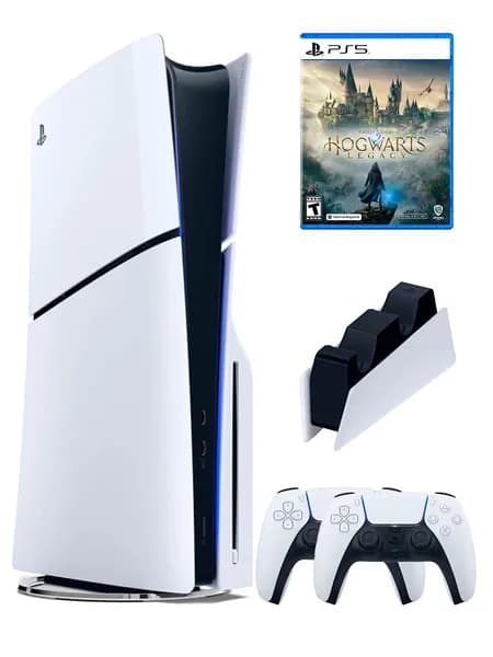 PS5 (ПС5) Игровая приставка Sony PlayStation 5 Slim disk+ геймпад+зарядное+Hogwarts