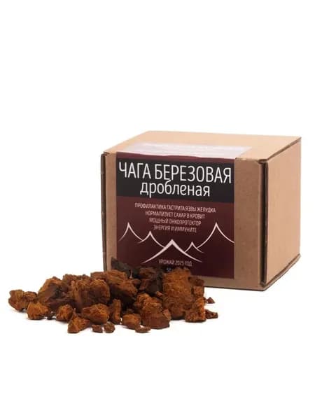 Чага березовая дробленая 50 грамм
