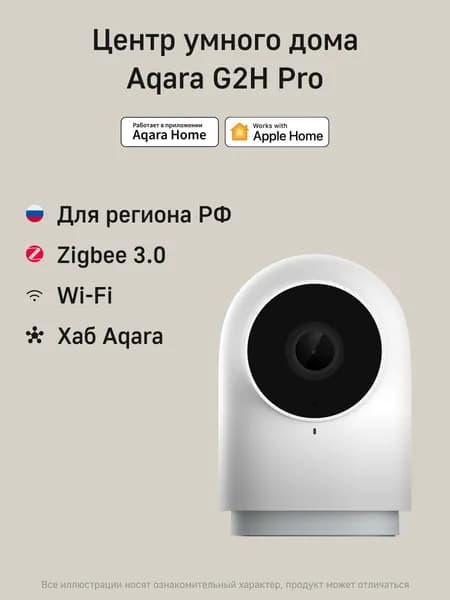 Видеокамера IP Aqara Camera Hub G2H Pro 4-4мм цв. корп.:белый (CH-C01)