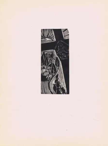 Кровь и пепел. Сюжет 9. Стасис Красаускас. Антикварная цинкография. СССР, 1961 год