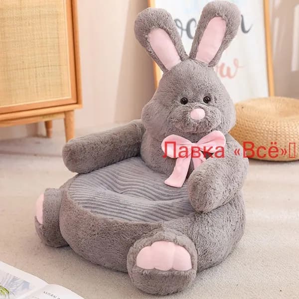 Прямой диван 50х50х45 см,светло-серый