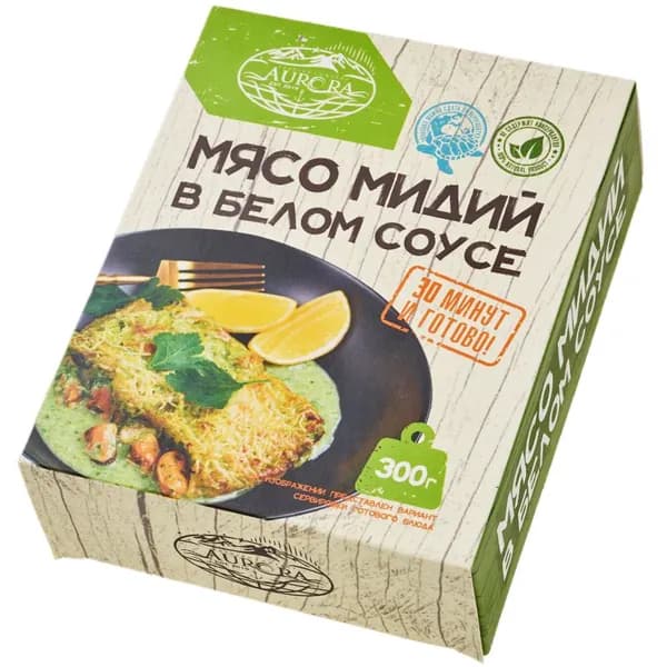 Мясо мидий в белом соусе 300г