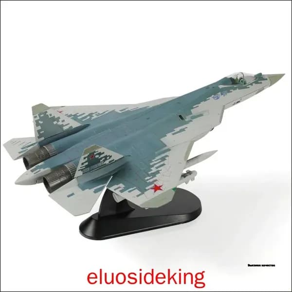 1 / 72 SU-57 Модель самолета с дисплейным стендом Военный стелс SU57 Plane Model Collection Подарок для взрослых