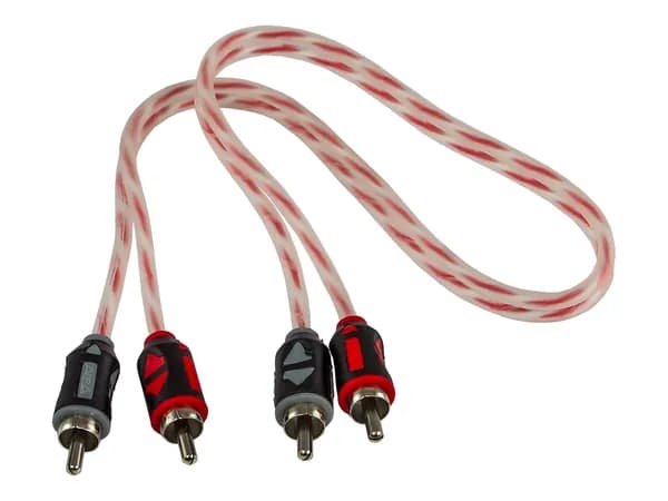 Кабель RCA межблочный, 2 канала, 25 см, витая пара