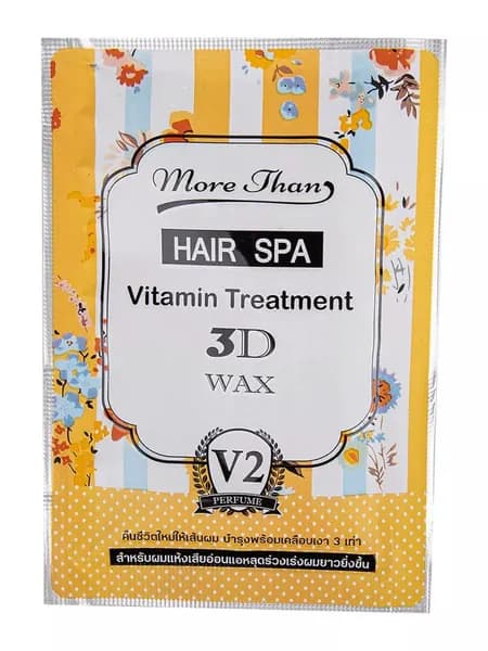 HAIR SPA Vitamin Treatment 3D Wax V2, More Than (СПА ДЛЯ ВОЛОС V2 витаминная процедура), пауч 30 мл.