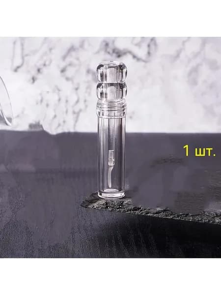 Многоразовые пустые тюбики для блеска для губ 3 мл прозрачные с силиконовой кисточкой 1/5 шт. для портативного хранения косметики для губ в путешествиях