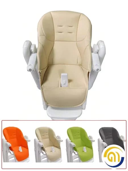 Чехол из эко-кожи на стульчик Peg-Perego Tatamia/Голубой-бежевый
