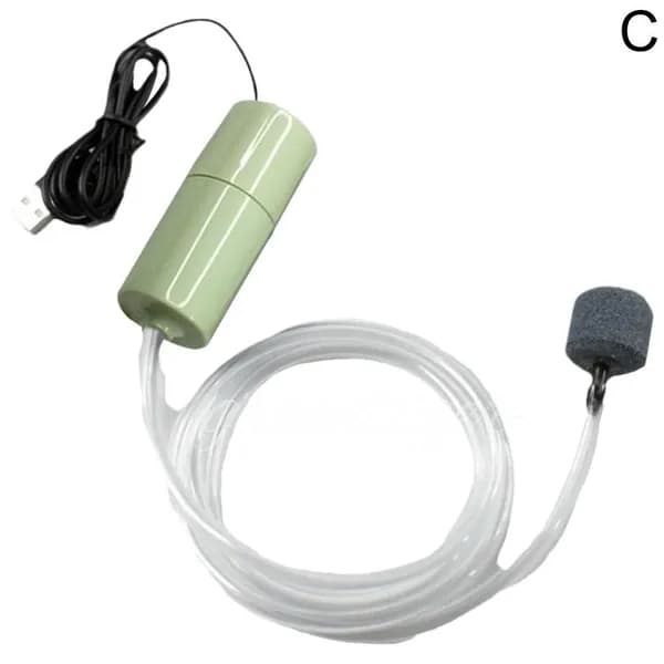 USB-аэратор для аквариума, бесшумный, энергосберегающий, комплект с шлангом и камнем