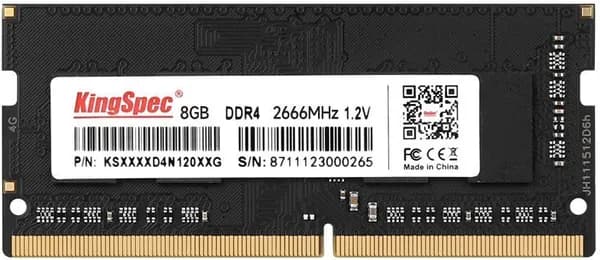 KingSpec Оперативная память DDR4, 2666 МГц, 1 x 8 ГБ (KS2666D4N12008G)