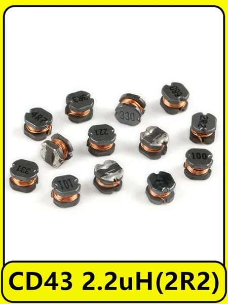 100 шт. CD43 2.2uH(2R2) SMD-индукторы силовой обмотки с проволочной обмоткой