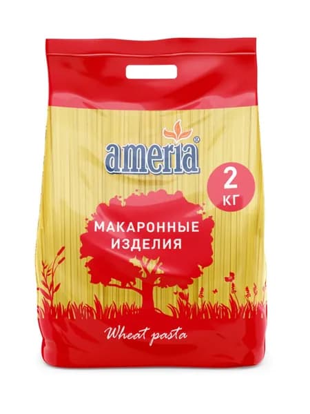 Макароны Ameria спагетти №3, 2 кг
