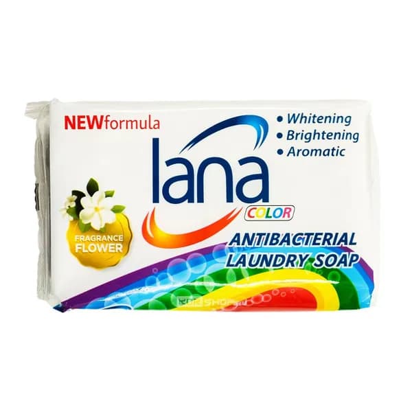Lana, Хозяйственное мыло для стирки и застирывания 255 г аромат цветов, Китай