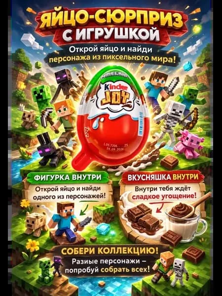 Яйцо сюрприз с игрушкой
