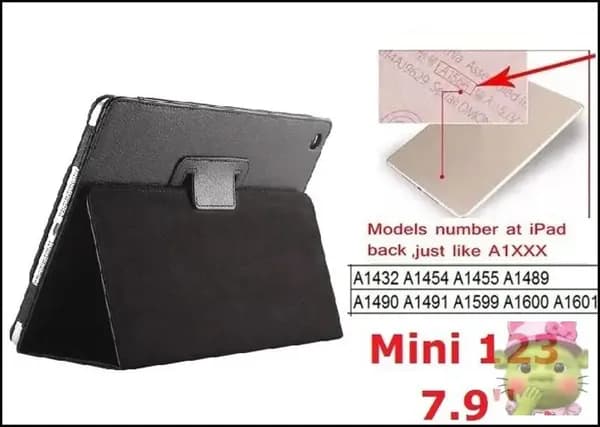 7,9 ''Folio Stand Coque для 2 3 чехол Магнитный смарт-флип из искусственной кожи A1432 A1455 A1490 iPad mini