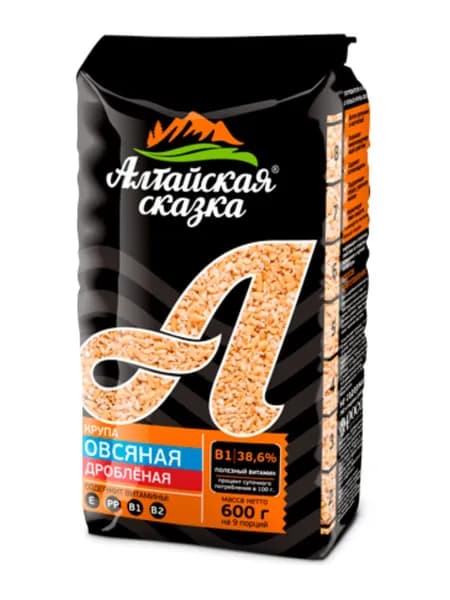Овсяная крупа дробленая Алтайская сказка, 600 г