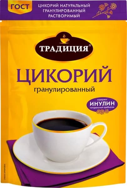 Традиция Цикорий растворимый натуральный гранулированный 75 г