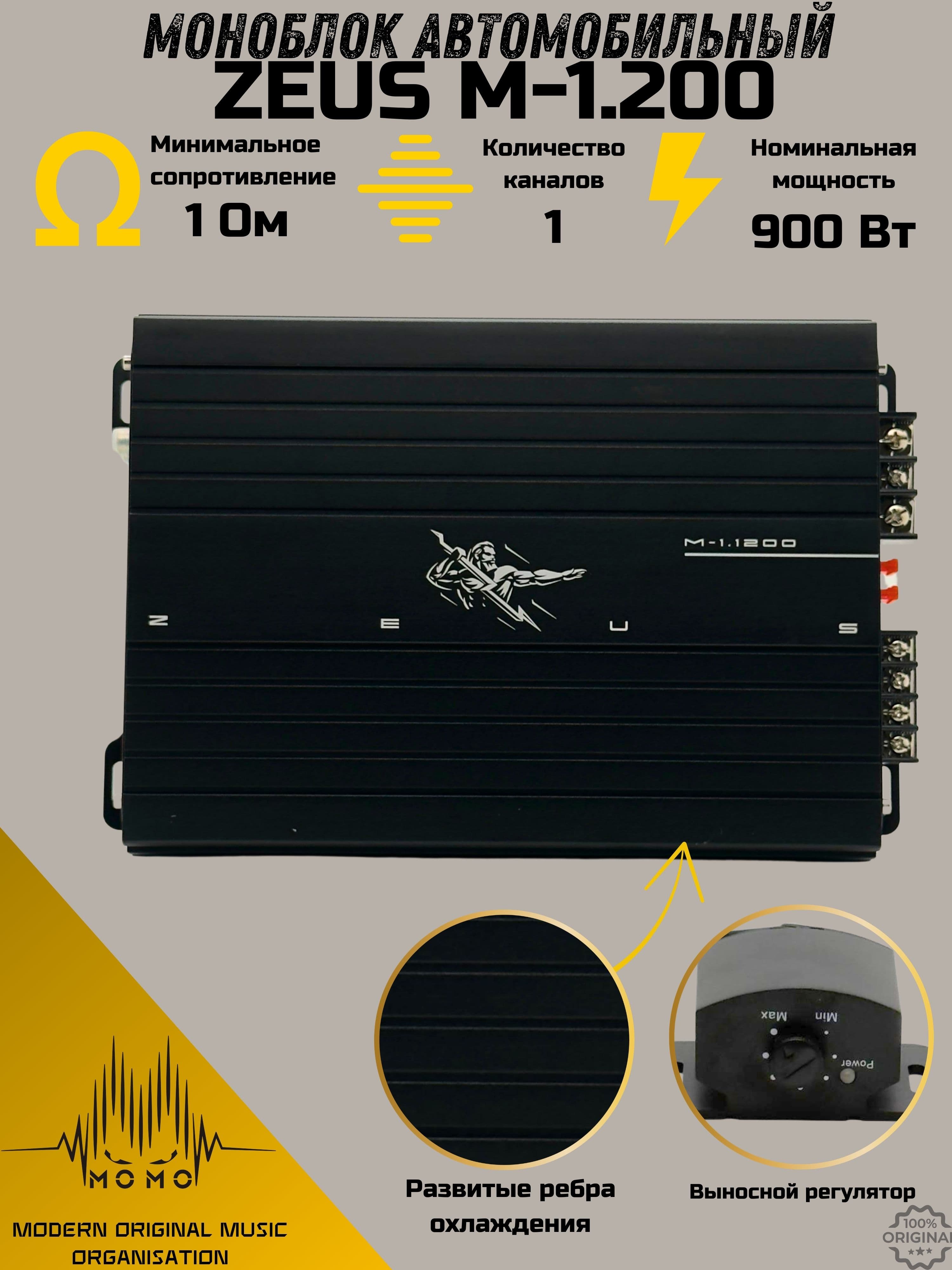 Моноблок автомобильный ZEUS M-1.1200
