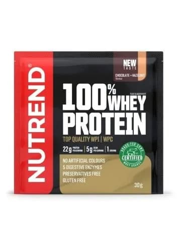 Nutrend протеин 100 WHEY 30g Цвет:Шоколад и орех;Размер:30g
