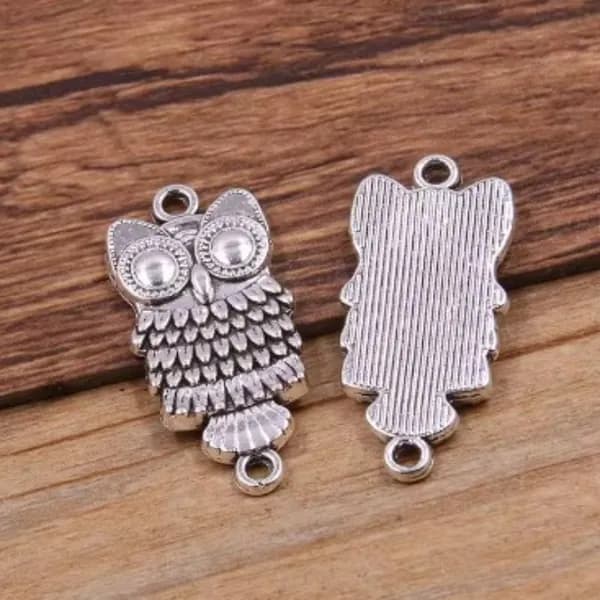 10pcs Подвеска в виде совы 13*29mm