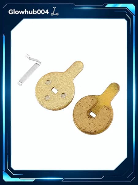 Алюминиевые тормозные колодки Kugoo G2 Pro, BOLI BB8 NOVELA, 33.5*22.4mm, Золотой/Чёрный, 15г