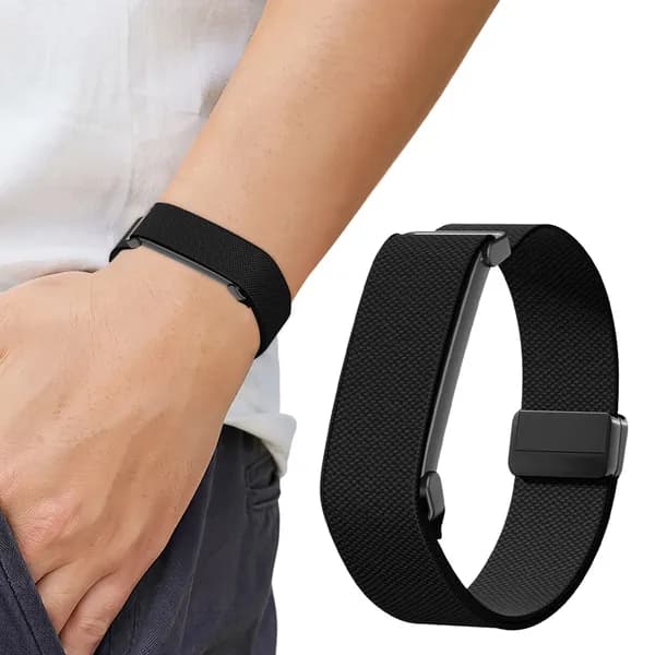 Магнитная нейлоновая ремешка для Google Fitbit Air 2026, чёрная