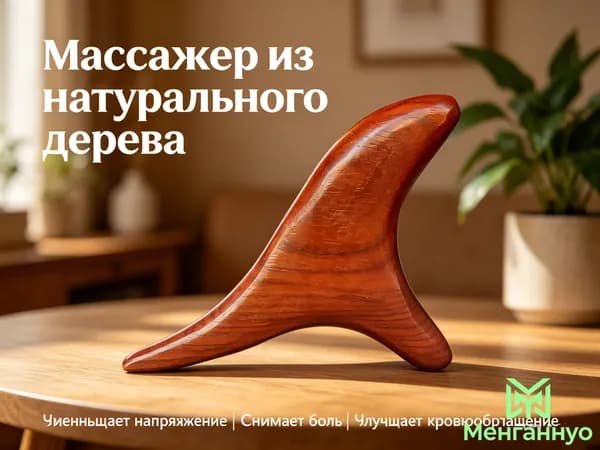 Деревянный массажер для точечного массажа из натурального дерева, для стоп, шеи и спины