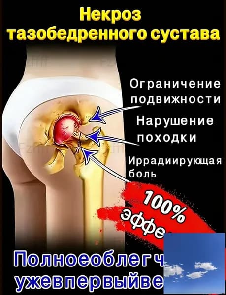 Китайский эффективный пластырь для лечения некроза тазобедренного сустава 100% 1 шт(1)