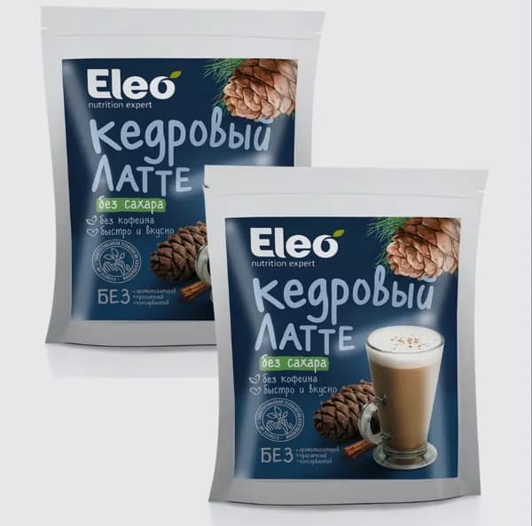 Набор " Кедровый латте без сахара" 2шт по 150гр.,Eleo