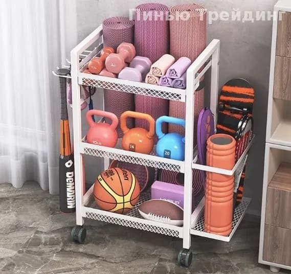 Стеллаж для спортивного инвентаря, длина: 46.01 см
