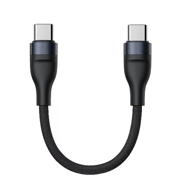 Кабель для мобильных устройств USB Type-C/USB Type-C, 0.25 м, черный