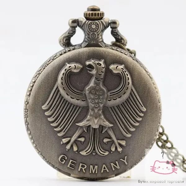 Карманные часы с орлом Replica Antique Flip (винтажные, в стиле ретро, подарок из Германии)