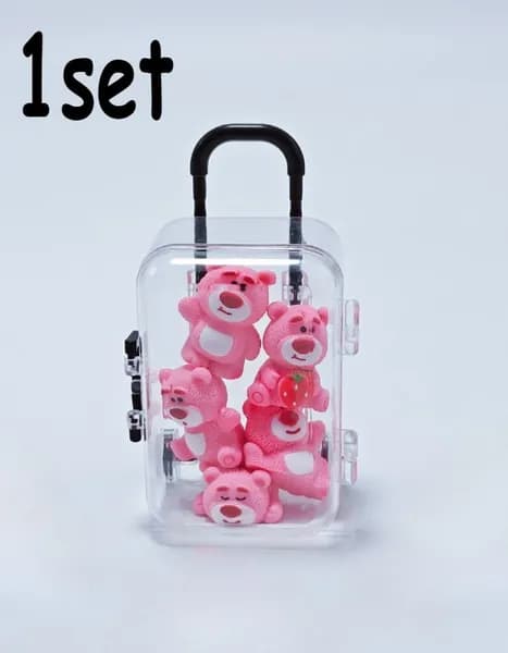 1set роза красная игрушка мультфильма, подходящая для использования в качестве кукляного дома и украшения стола
