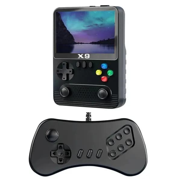 V9(V M Z D) Портативная Игровая Консоль X9, 10 000+Игр, 3,5-Дюймовый Экран Для Двух Игроков, 2000 МАч, Б