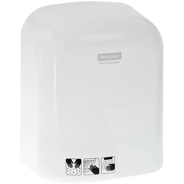 Сушилка для рук OfficeClean Professional, 1650Вт, сенсорный, белый, ABS-пластик
