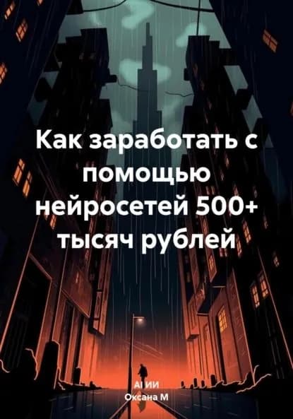 Как заработать с помощью нейросетей 500+ тысяч рублей | Оксана М, AI ИИ | Электронная книга