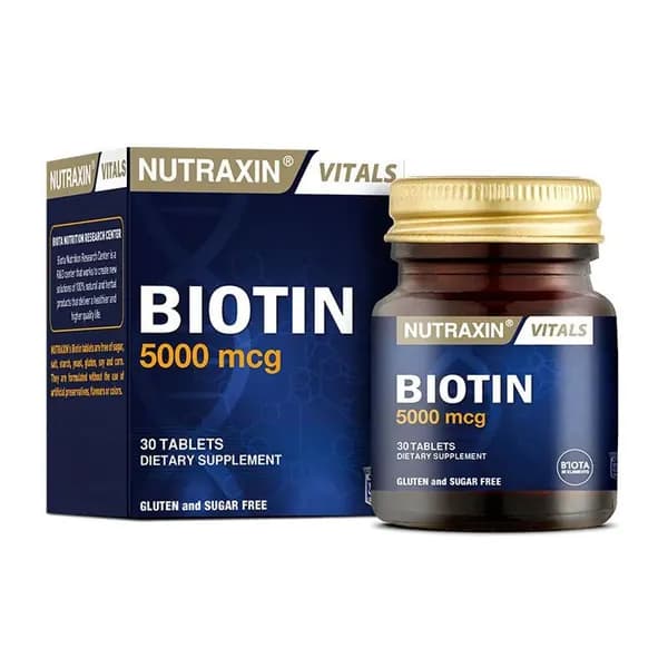 Nutraxin Нутраксин Биотин 5000 мг, 30 таблеток