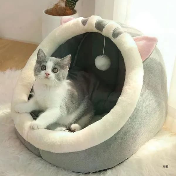 1 шт. мягкое милое кошачье гнездышко, всесезонная лежанка