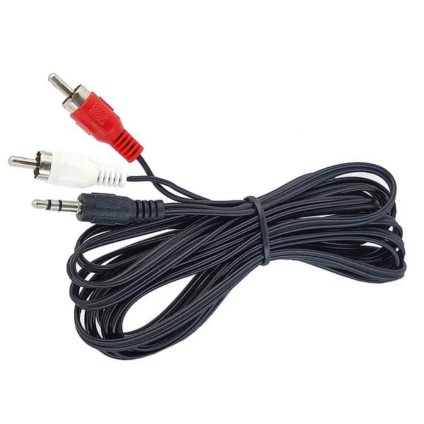 Кабель Jack 3.5 mm - 2RCA, тюльпан-джек, провод 1.5 метра