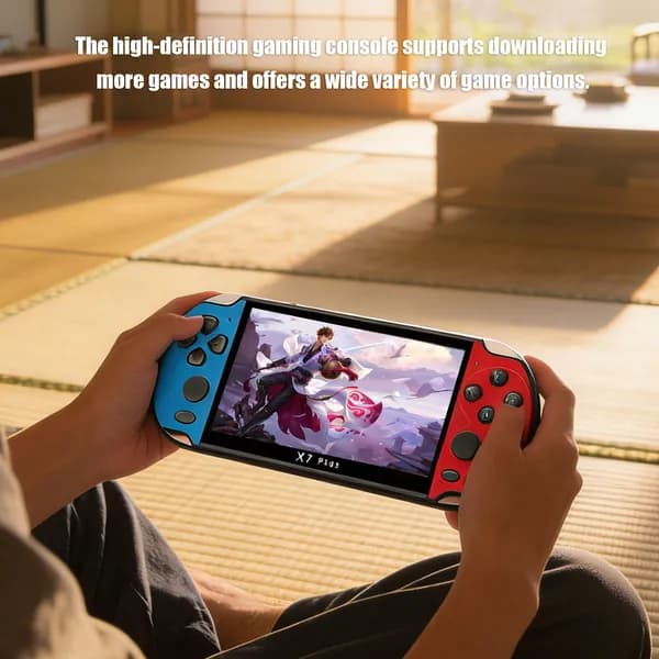 Портативная игровая консоль X7 PLUS, 5,1 , поддержка 10 эмуляторов